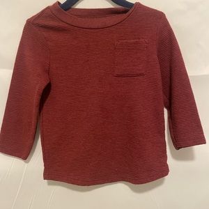 🔥3 for $15🔥Cat & Jack Long Sleeve Ribbed Pocket T-Shirt 12M